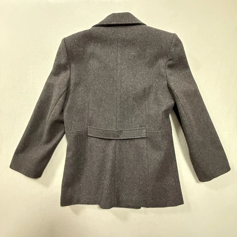 Vingtage Wool Blend Double Breasted Pea Coat Made in USA Coat‎ Women Size Medium